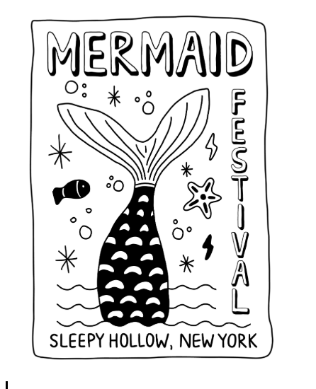 Mermaid Festival One Sticker